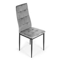 4 kedes komplektas - Kėdžių rinkinys ModernHome F261-3KD, matinė, pilka, 40 cm x 40 cm x 98 cm - 3 nuotrauka