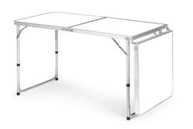 turistinis stalas - Modernhome Turistinis stalas, sulankstomas kempingo stalas, baltas stalviršis, 180 x 60 cm - 3 nuotrauka