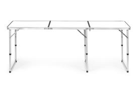 turistinis stalas - Modernhome Turistinis stalas, sulankstomas kempingo stalas, baltas stalviršis, 180 x 60 cm - 5 nuotrauka