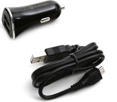 automobilinis pakrovejas - Platinet car charger   cable 2xUSB 3400mA, black (43719) - 2 nuotrauka