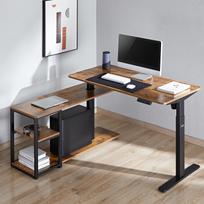 pakeliamas stalas - Ergo Office ER-450 Elektrinis pakeliamas stalas, rudas (Brown) - 3 nuotrauka
