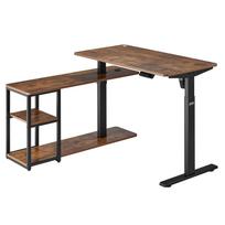 pakeliamas stalas - Ergo Office ER-450 Elektrinis pakeliamas stalas, rudas (Brown) - 4 nuotrauka