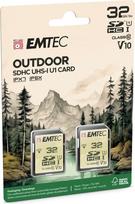 kortele sdhc - Emtec SD 32GB UHS-I U1 V10 Lauko (Outdoor) 2 vnt. - 2 nuotrauka