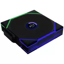 120mm fan - Lian Li UNI FAN TL Wireless LCD Ventiliatorius 120mm Juodas (Black) 3vnt su valdikliu - 5 nuotrauka