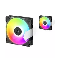 juodi rgb ventiliatoriai - Arctic P14 Pro Reverse A-RGB 140mm Juodas (Black) - 7 nuotrauka