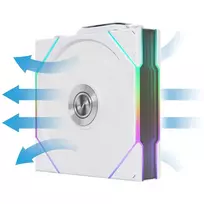 lian li uni fan tl 120 reverse - Lian Li UNI FAN TL Wireless 120mm ARGB Baltas (White) - 4 nuotrauka