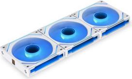 120mm fan - Lian Li UNI FAN SL-INF 120 ARGB Reverse Blade PWM Ventiliatorius, 3 vnt. pakuotėje, Baltas (White) - 2 nuotrauka