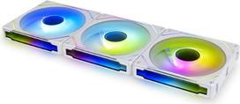 120mm fan - Lian Li UNI FAN SL-INF 120 ARGB Reverse Blade PWM Ventiliatorius, 3 vnt. pakuotėje, Baltas (White) - 4 nuotrauka