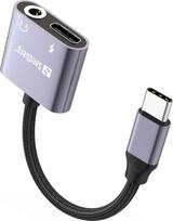 usb c audio adapter - Sandberg 136-67 USB-C garso adapteris PD65W Pilka (Gray) - 3 nuotrauka