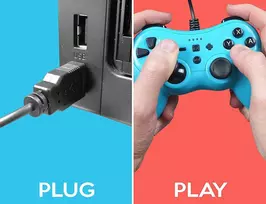 nintendo switch zaidimai - Subsonic PRO-S Blue Colorz - 3 nuotrauka