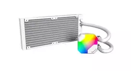 240mm aio cooler - Montech Hyper Flow ARGB AIO 240 mm Baltas (White) - 8 nuotrauka