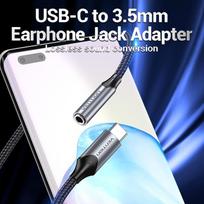 3.5mm usb c adapteris - Vention BGMHA USB-C į 3.5mm garso adapteris 0.1m Pilkas (Gray) - 8 nuotrauka