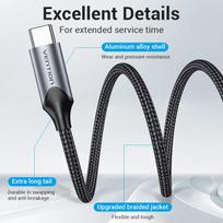 3.5mm usb c adapteris - Vention BGMHA USB-C į 3.5mm garso adapteris 0.1m Pilkas (Gray) - 10 nuotrauka