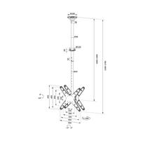 tv 32 - TV SET ACC CEILING MOUNT 32-75/FPMA-C340DBLACK NEOMOUNTS - 2 nuotrauka
