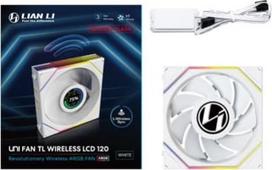 lian li uni fan tl 120 reverse - Lian Li UNI FAN TL Wireless LCD 120 mm Baltas (White) - 3 nuotrauka