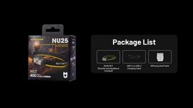 prozektoriai nitecore - Nitecore NU25 MCT galvos žibintas, 400lm, USB - 4 nuotrauka