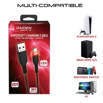 ps5 priedai - Subsonic Supersoft Charging Cable USB-C for PS5/Xbox/Switch - 3 nuotrauka
