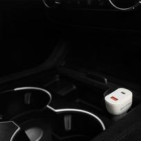18w ikroviklis - Tellur Green car charger, 36W, 6A (PD18W   QC3.0) cream - 4 nuotrauka