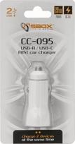 automobilinis pakrovejas - Sbox Car Charger CC-095 20W White - 2 nuotrauka