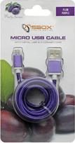 usb micro usb 1m - Sbox USB->Micro USB M/M 1m USB-10315U plum purple - 2 nuotrauka