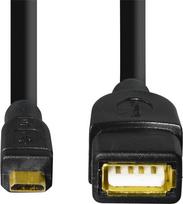 micro usb cable - Hama 00173892 USB 2.0 OTG adapterio laidas micro B kištukas - A lizdas 15 cm Juodas (Black) - 2 nuotrauka