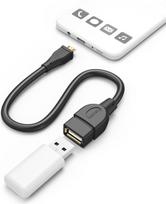 micro usb cable - Hama 00173892 USB 2.0 OTG adapterio laidas micro B kištukas - A lizdas 15 cm Juodas (Black) - 3 nuotrauka