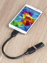 micro usb cable - Hama 00173892 USB 2.0 OTG adapterio laidas micro B kištukas - A lizdas 15 cm Juodas (Black) - 5 nuotrauka