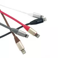 lightning usb a laidas - Orsen S31 Lightning Cable 2.1A 1.2m brown - 2 nuotrauka