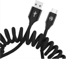 usb type c laidas - Tellur Data cable Extendable USB to Type-C 3A 1.8m black - 3 nuotrauka