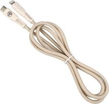 greito ikrovimo laidas - Tellur Green Data Cable Type-C To Lightning 2.4A PD20W 1m nylon cream - 3 nuotrauka