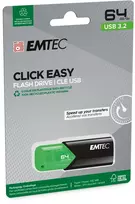 atmintukas 64gb usb 3.0 - Emtec Click Easy B110 64GB Green (Žalia) - 3 nuotrauka
