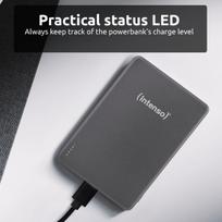 magnetinis power bank - Intenso MW5000 5000mAh, pilkas (grey) - 2 nuotrauka