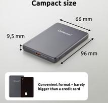 magnetinis power bank - Intenso MW5000 5000mAh, pilkas (grey) - 3 nuotrauka
