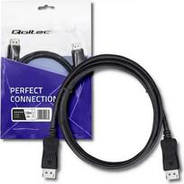 displayport cable 5m - Qoltec DisplayPort v1.4 Cable Black 1.5m - 5 nuotrauka