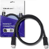 displayport 2.0 kabelis laidas - Qoltec 50587 DisplayPort v1.4 vyriškas 2m Juodas (Black) - 5 nuotrauka