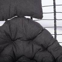 pakabinamos supynes - Pakabinamas krėslas Home4you GRANVIN, tamsiai pilka (Dark Grey) - 7 nuotrauka