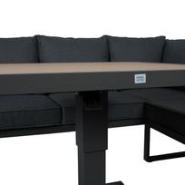 home4you lauko bald - Lauko baldų komplektas PARKER 4-dalių Pilkas - 5 nuotrauka