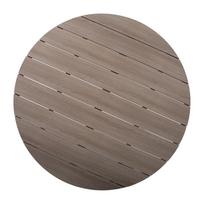 stalai apvalus 110 cm - Lauko stalas Home4you Porto, pilka sp./smėlio sp., 110.5 cm x 110.5 cm x 73 cm - 3 nuotrauka