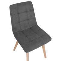 valgomojo kede kresliukas - Valgomojo kėdė Home4you Makia, matinė, pilka, 46 cm x 56 cm x 88.5 cm - 2 nuotrauka