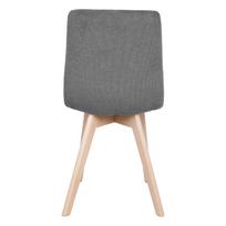 valgomojo kede kresliukas - Valgomojo kėdė Home4you Makia, matinė, pilka, 46 cm x 56 cm x 88.5 cm - 3 nuotrauka