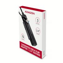 sata 3 kabelis - AXAGON ADSA-FP2A USB-A 5Gbps SLIM adapteris 2.5" SSD/HDD (Juodas) - 2 nuotrauka