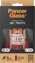 apsauginis stikliukas 15 pro - PanzerGlass "Ultra-Wide Fit Privacy Screen Protection iPhone 15 Pro" - 3 nuotrauka