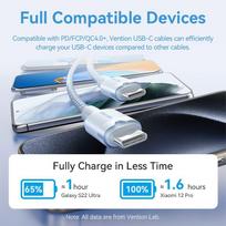 vention usb c 1m - CABLE USB-C TO USB-C/1M BLUE TRDSF VENTION - 8 nuotrauka