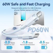 vention usb c 1m - CABLE USB-C TO USB-C/1M BLUE TRDSF VENTION - 9 nuotrauka