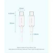 adapteriai type c - CABLE USB-C TO USB-C/2M BLUE TRCSH VENTION - 6 nuotrauka
