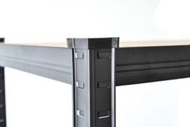 175 - 4IQ Sandėliavimo lentyna, 220 x 110 x 45 cm, 175 kg, Juoda (Black) - 3 nuotrauka