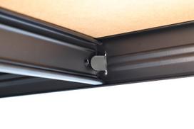 175 - 4IQ Sandėliavimo lentyna, 220 x 110 x 45 cm, 175 kg, Juoda (Black) - 4 nuotrauka