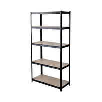 175 - 4IQ Sandėliavimo lentyna, 220 x 110 x 45 cm, 175 kg, Juoda (Black) - 6 nuotrauka