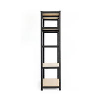 265 - Sandėliavimo lentyna Hatis, 180 x 90 x 45 cm, 265 kg, Juoda (Black) - 6 nuotrauka