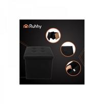 pufas juodas - Ruhhy 25779 Sulankstomas pufas Juodas (Black) - 4 nuotrauka